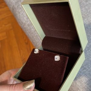 Nordstrom nwt cubic zirconia earrings rose gold